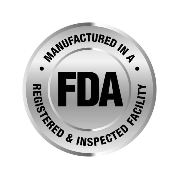 U.S. Food and Drug Administration FDA registered and inspected facility vector logo